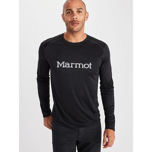 Marmot Windridge Clothes - Mens T-Shirts Black CA1850946 Canada